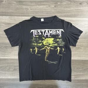 Vintage Testament Shirt Mens Medium Practice What You Preach Tour Metal 1989 80s